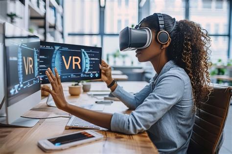 Person using VR headset for therapy