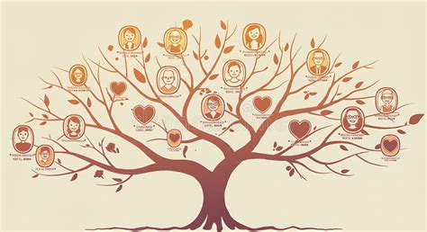 Albero genealogico stilizzato con evidenziati fattori genetici e ambientali