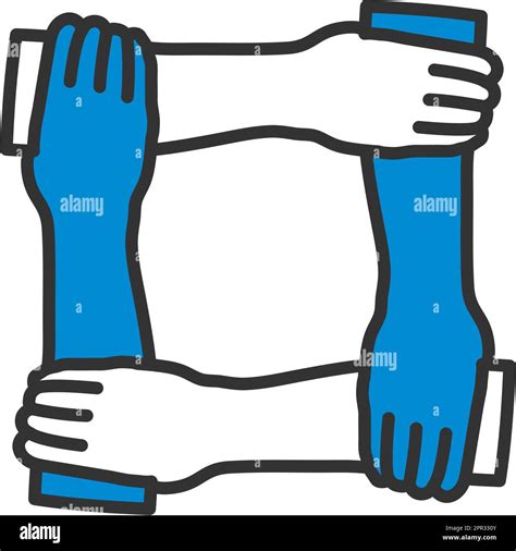 Illustrazione di due figure intrecciate in modo disordinato