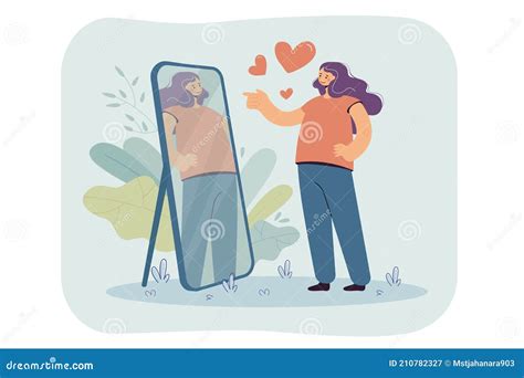 Illustrazione di un narcisista che si specchia in modo ossessivo