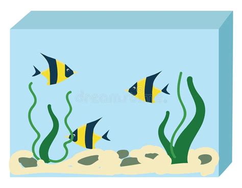 Illustrazione di un acquario virtuale