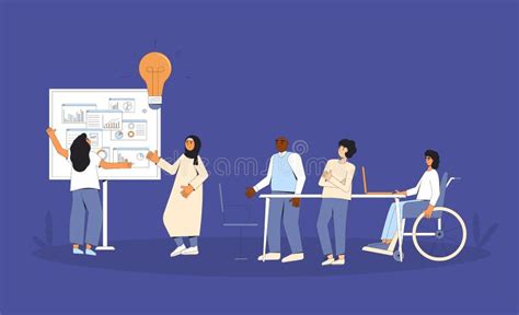 Illustrazione di persone che collaborano efficacemente in un team