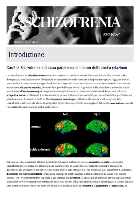 Statistiche sulla schizofrenia