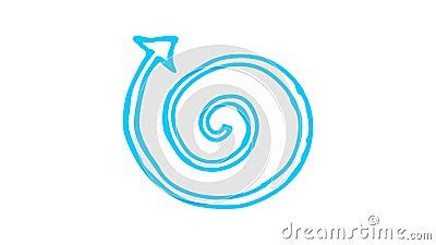 simbolo di una spirale che sale