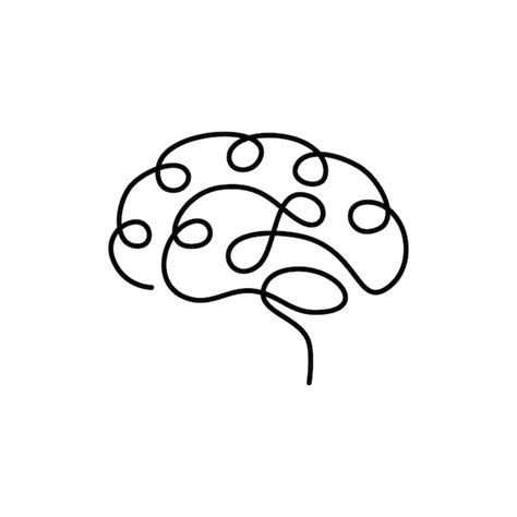 simbolo stilizzato di un cervello con una spirale che indica tristezza