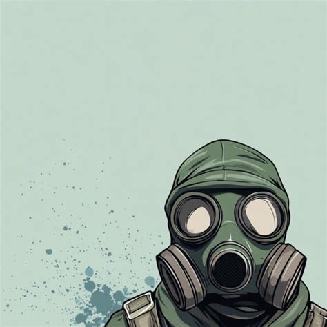 illustrazione astratta di una persona con una maschera