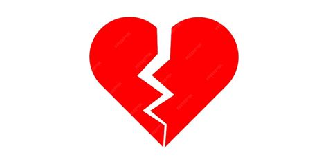 Simbolo di un cuore spezzato