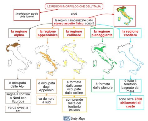 Mappa dell'Italia con evidenziate le regioni che hanno specifici elenchi di centri autorizzati per la diagnosi DSA