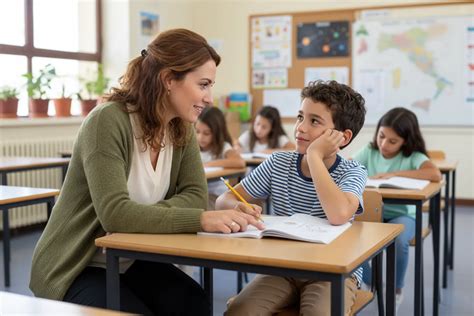 Genitori e insegnante che discutono di un bambino