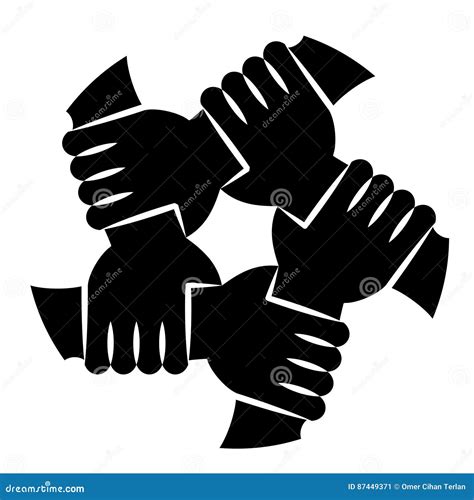 Illustrazione di una rete di supporto con figure umane che si tengono per mano