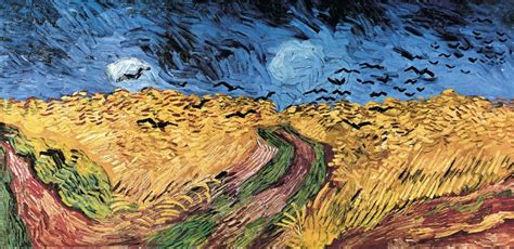 Campo di grano con volo di corvi, dipinto di Van Gogh