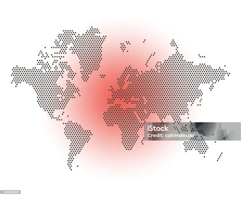 Mappa del mondo con aree evidenziate per conflitti
