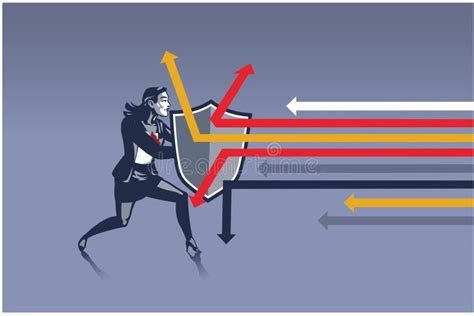 Illustrazione simbolica di una persona che si protegge con uno scudo da frecce emotive