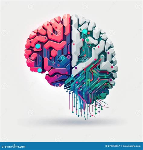 Illustrazione di un cervello stilizzato con connessioni colorate