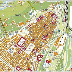 mappa di Cuneo con evidenziati gli studi di psicologia
