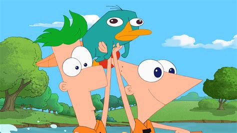Phineas e Ferb con Perry l'ornitorinco