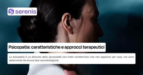 Infografica che evidenzia le caratteristiche principali della psicopatia