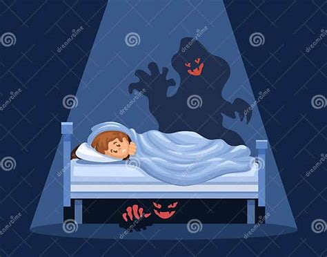 bambino spaventato da un mostro sotto il letto