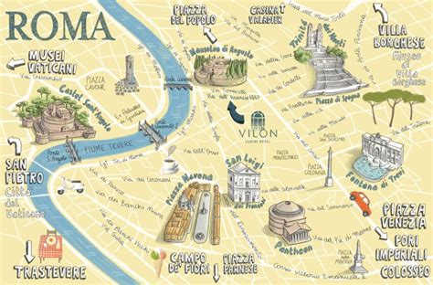 Mappa di Roma con le sedi dei laboratori psicoanalitici
