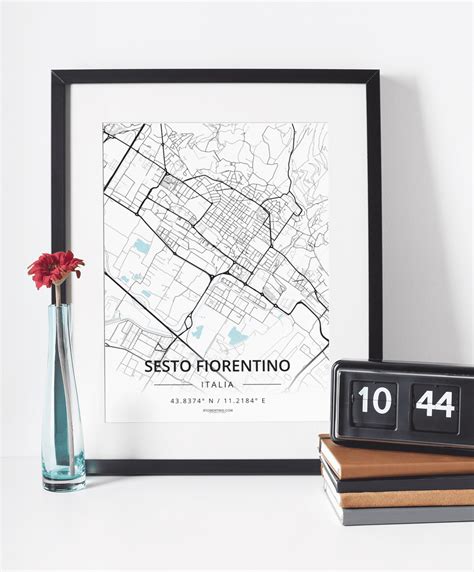 Mappa di Sesto Fiorentino con evidenziati gli studi di psicoterapia