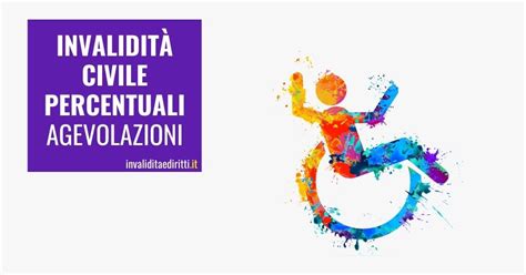 Infografica che riassume le agevolazioni per diverse percentuali di invalidità