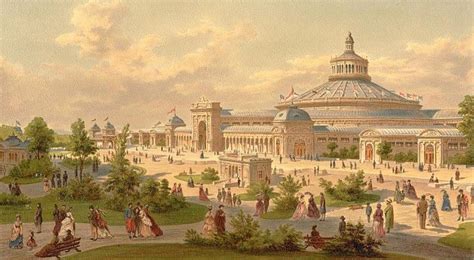 Illustrazione d'epoca che rappresenta un padiglione manicomiale
