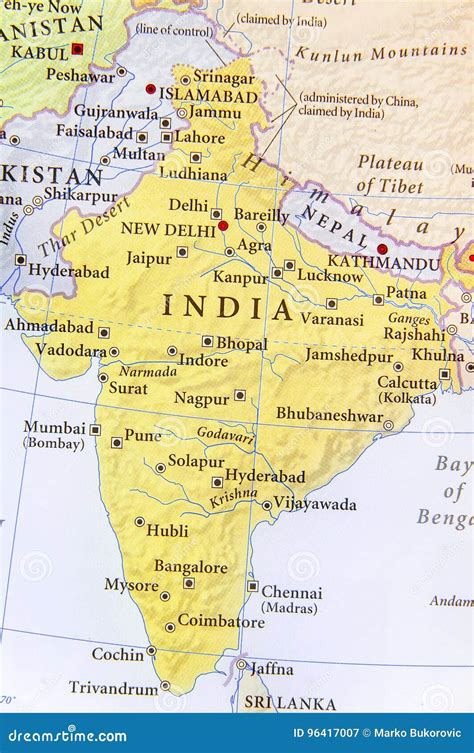 Mappa dell'India con evidenziate le aree di maggiore diffusione dell'omeopatia