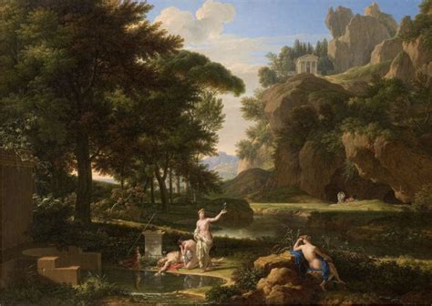 Ninfa Eco e Narciso in un'illustrazione classica