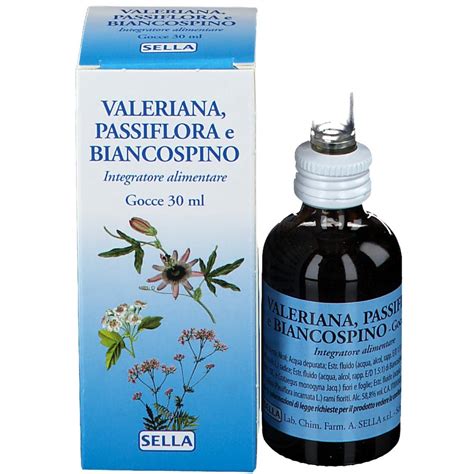 Immagine che mostra le erbe medicinali: valeriana, passiflora e biancospino.