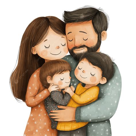 genitori che abbracciano i figli