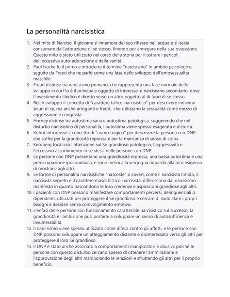 Schema della personalità narcisistica con nucleo vulnerabile