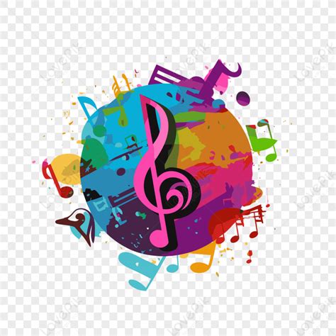 simboli musicali colorati