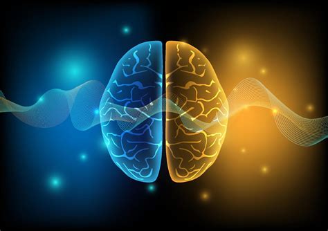 Illustrazione di un cervello umano con onde di ansia