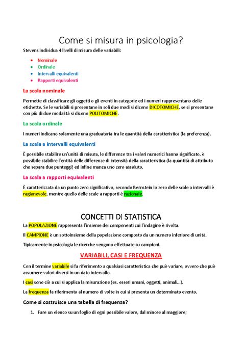 Strumenti di misurazione psicologica