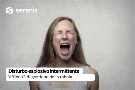 Diagramma che illustra i sintomi del Disturbo Esplosivo Intermittente, come scatti di rabbia, aggressività verbale e fisica.