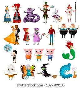 Illustrazione di personaggi archetipici da fiabe classiche