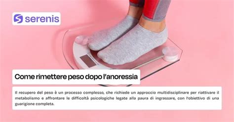 Grafico che mostra le fasi del recupero del peso dopo l'anoressia