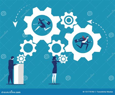 Illustrazione della dualità del lavoro: ingranaggi vs pennello