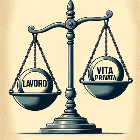 simbolo di bilancia per rappresentare l'equilibrio tra vita lavorativa e personale