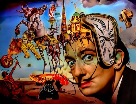 Opera di Salvador Dalí che illustra la deformazione della realtà