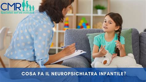 Diagramma che illustra le diverse aree di specializzazione di un neuropsichiatra infantile