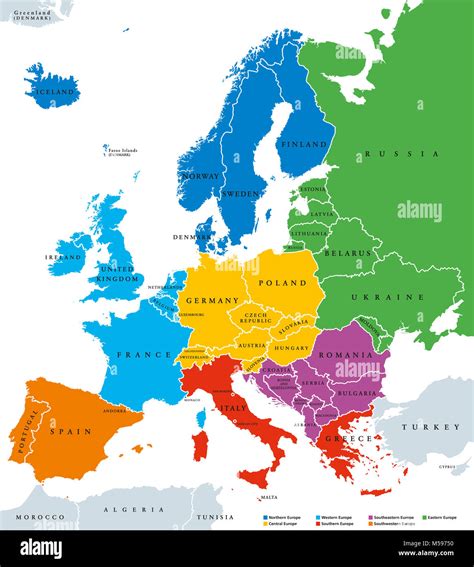 Mappa dell'Europa con evidenziati i paesi del programma Erasmus+