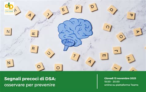 Infografica sui segnali precoci di DSA