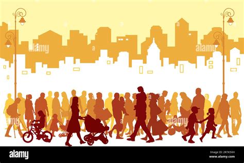 Illustrazione di una folla anonima e indistinta