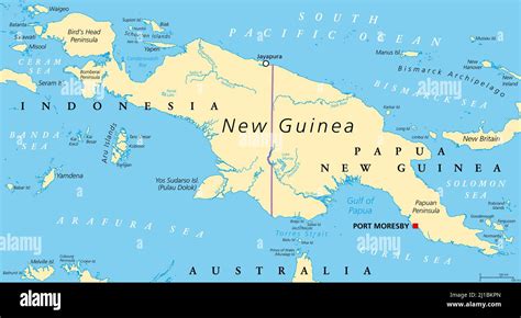 Mappa della Nuova Guinea