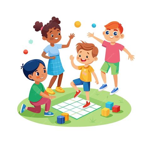 Bambini che giocano e interagiscono