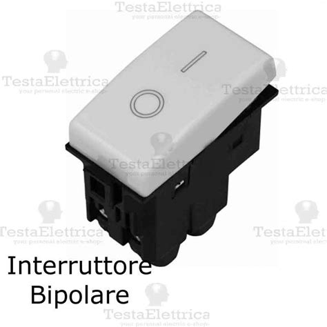 Dettaglio di un interruttore bipolare BTicino Matix