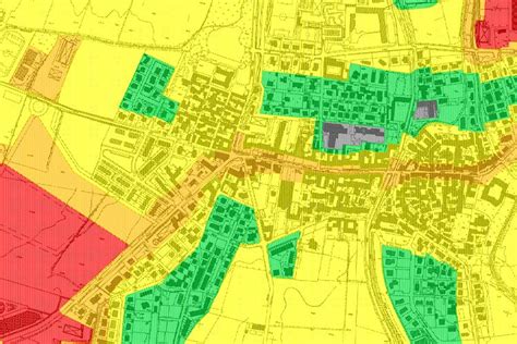 Mappa di zonizzazione acustica di un comune
