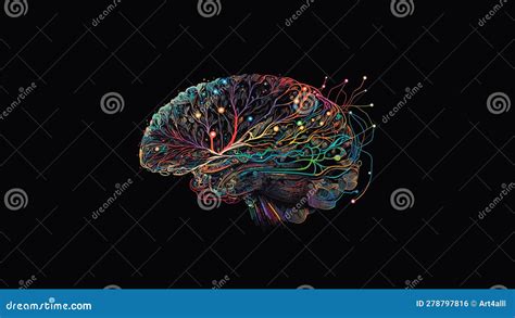 Illustrazione astratta di una mente con collegamenti complessi