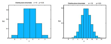 Grafico che illustra la distribuzione binomiale